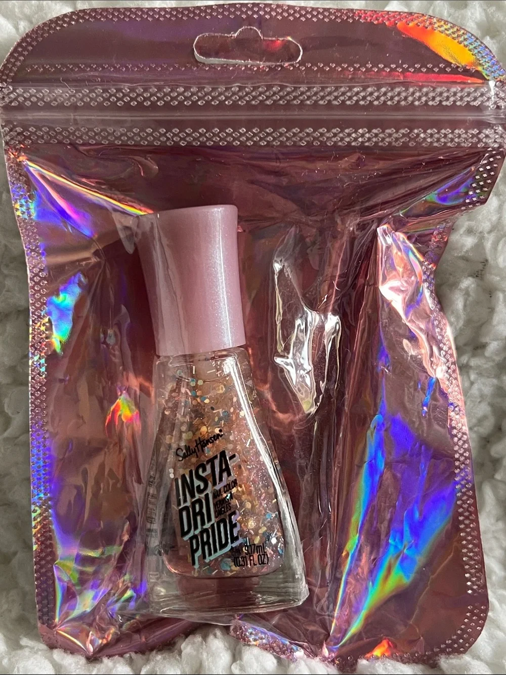 Sally Hansen Nail Polish – Yellow, Pink, Pink glitter & Fuchsia.